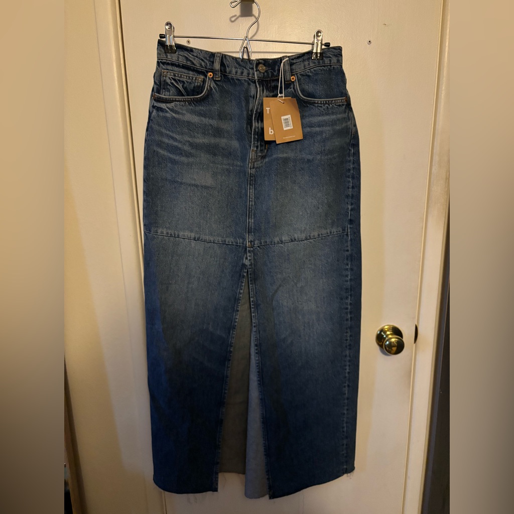 Reformation Tazz Denim Maxi Skirt